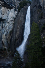 Mountain Waterfall in Nature