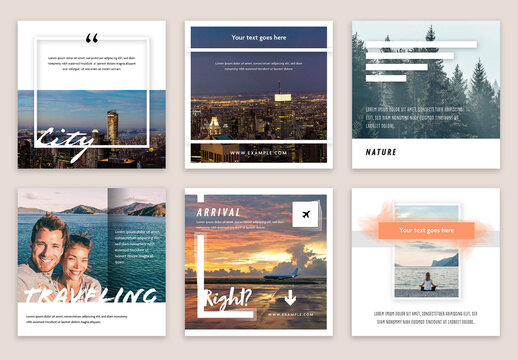 Social Media Layouts for Travelers