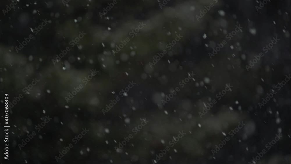 Poster snowing background in slow motion.
