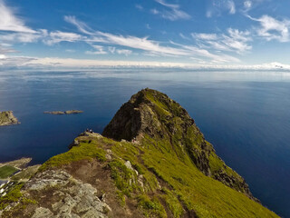 Fototapeta premium sea and sky on Lofoten islands, Norway