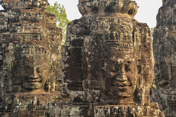 bayon temple at the archaeological site Angkor Wat in Cambodia
