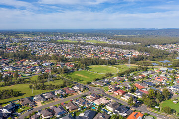 Aerial view of the suburb of Glenmore Park