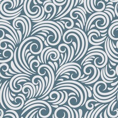 Blue abstract seamless  pattern
