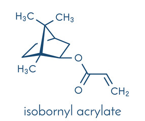 Isobornyl acrylate molecule. Skeletal formula.