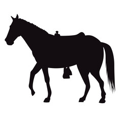 horse animal silhouette isolated icon