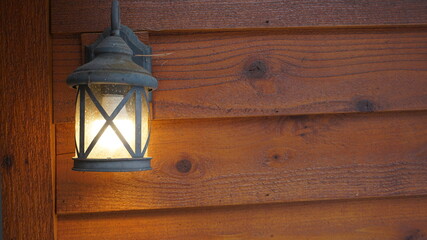 Old Light on a Cabin