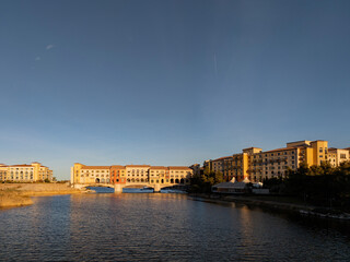 Afternoon view of the beautiful scenery around Lake Las Vegas