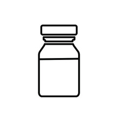medicine bottle icon vector eps