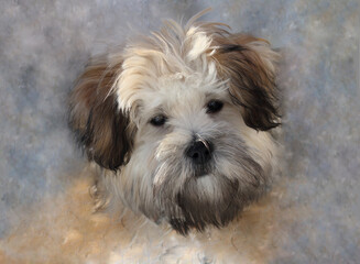 portrait of young puppy