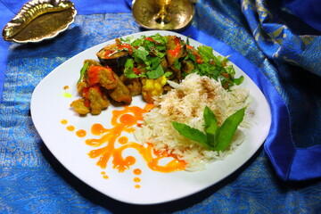 Rice with vegetables
