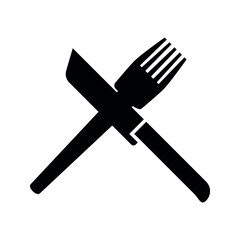 Fork & Knife Restaurant Icon vector eps