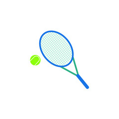 tennis racquet symbol vector icon eps