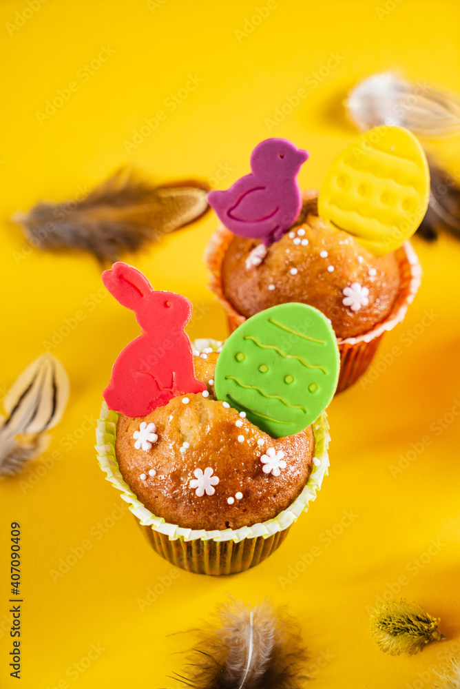 Sticker various spring easter cakes