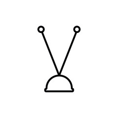 Tv Icon vector illustration in flat style isolated on white background. Television symbol for web site design, logo, app, ui.