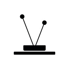 tv home antenna vector icon eps