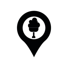 Map pin icon vector. Map marker vector