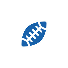 American football vector icon, sports ball symbol. Modern, simple flat vector illustration for web site or mobile app