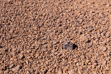 Chondrite Meteorite, a piece of rock formed in outer space in the early stages of Solar System as asteroids. This meteorite comes from a meteorite fall impacting the Earth at Atacama Desert