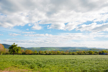 landscape with sky and clouds