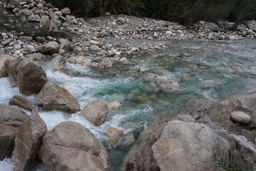 River with rocks in Goynuk, Antalya