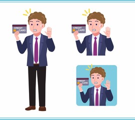 Young man in an afro hair suit_B