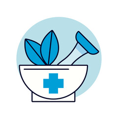 grinder of medicine alternative health icon