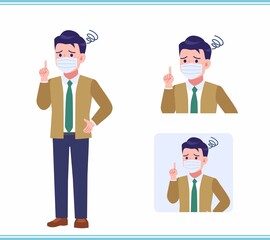 Young man with a tie