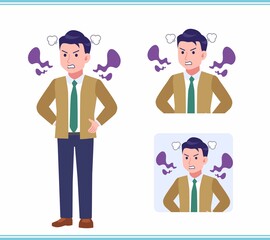 Young man with a tie