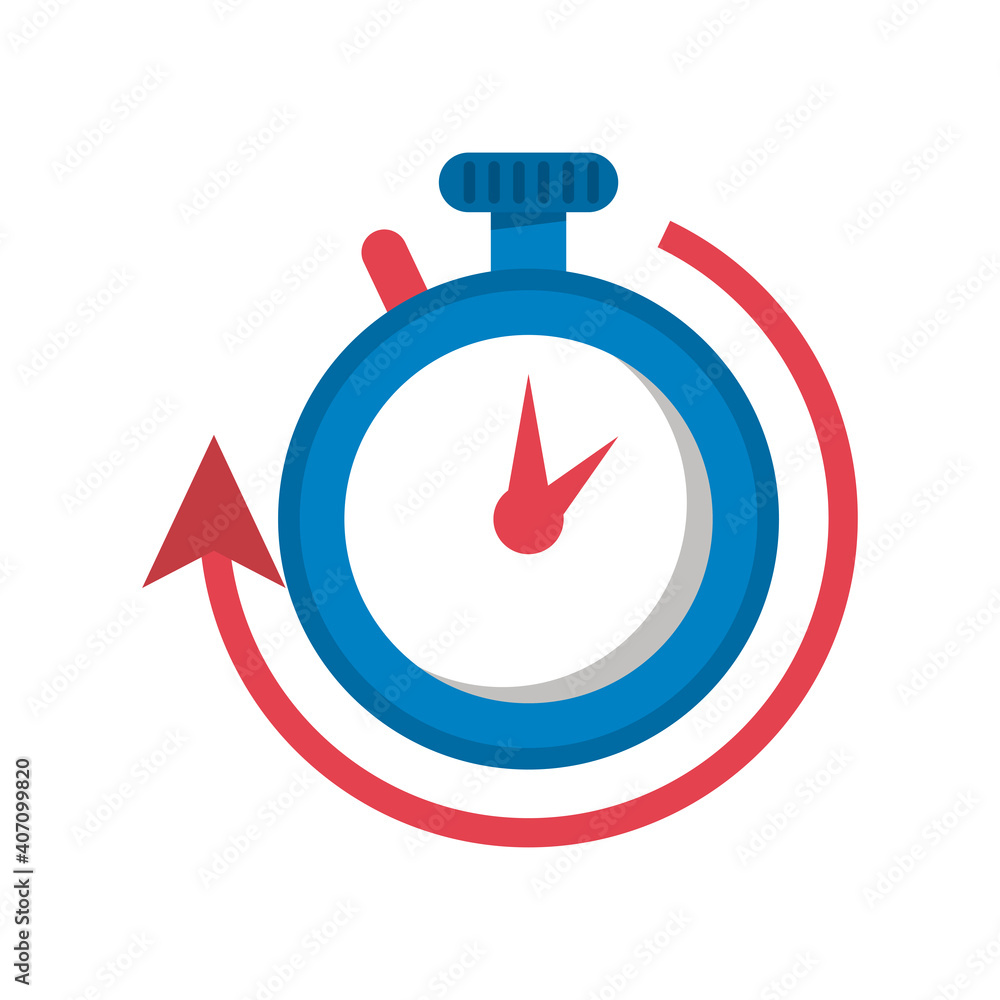Poster timer chronometer counter isolated style
