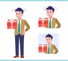 Young man with a tie