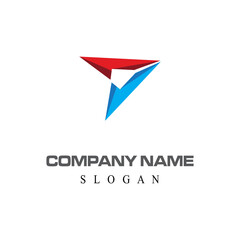  Arrow vector illustration icon Logo Template design