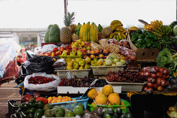 Ecuador, vegetable and fruit market 