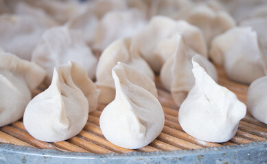 White dumplings made in Chinese festivals