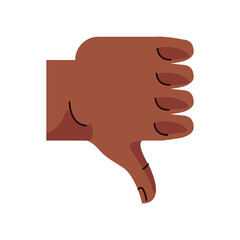 afro hand human dont like symbol gesture icon