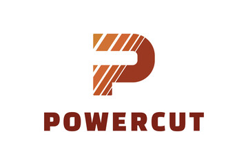 POWERCUT logo (letter P logo)
