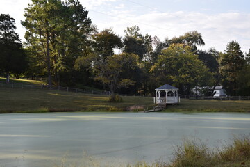 Gazebo on a lake