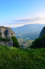 Obraz premium view from the top of the mountain
