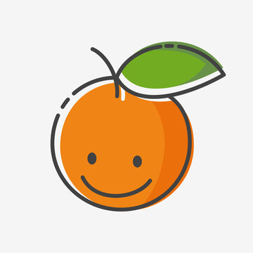 Flat MBE style orange icon, vector illustration.