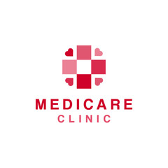 Obraz premium Health Care vector logo template for clinic