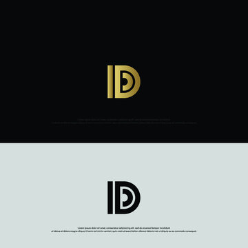 Minimal Letter D Logo Design, Outstanding Professional Elegant Trendy Awesome Artistic  and Based Alphabet Iconic monogram Logo Design