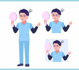 Young nurse man dressed in blue_A