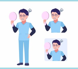 Young nurse man dressed in blue_A