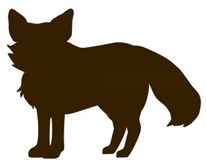 キツネ01シルエット