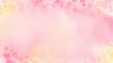 sakura cherry blossom watercolor abstract background