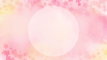 sakura cherry blossom watercolor abstract background