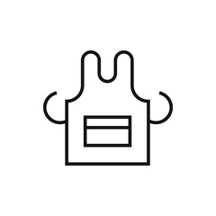 Apron icon design isolated on white background. vector illustration