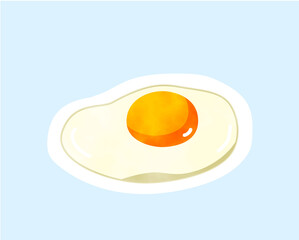 免疫力を高める食材／糖質制限／栄養食／水彩／卵