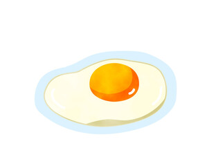 免疫力を高める食材／糖質制限／栄養食／水彩／卵