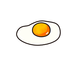 免疫力を高める食材／糖質制限／栄養食／水彩／卵