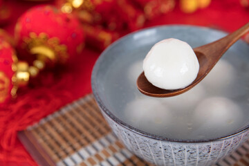 Yuanxiao or Tangyuan food in the Lantern Festival